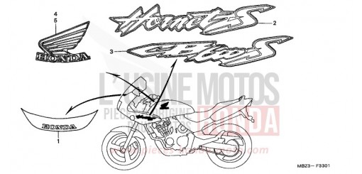 MARK (2) CB600F21 de 2001